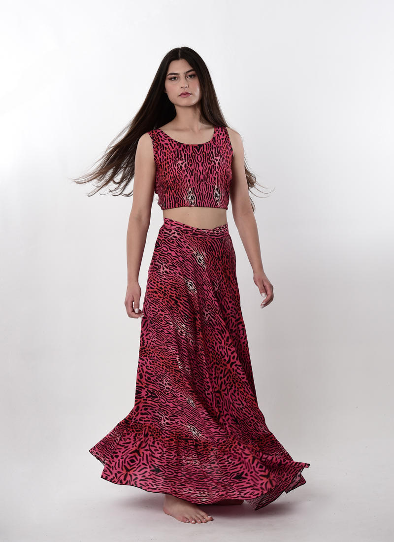 <span class="notranslate">Pink leopard skirt</span> - Image 3