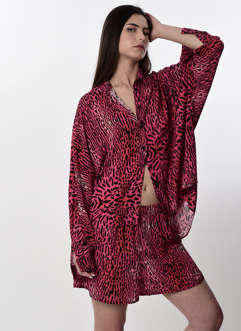 <span class="notranslate">Pink Leopard Karma shirt</span> - Image 2