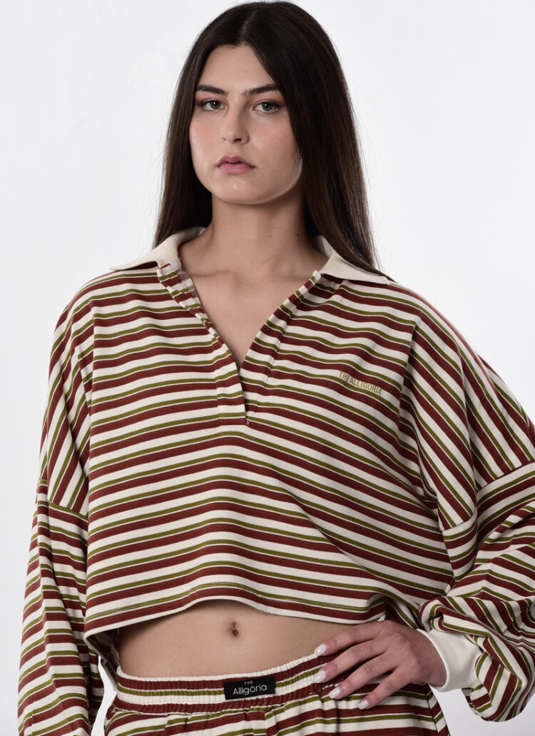 <span class="notranslate">Striped polo</span>